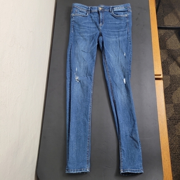 Zara Jeans Women 10 Trafaluc Denim Makers Blue - Picture 1 of 7